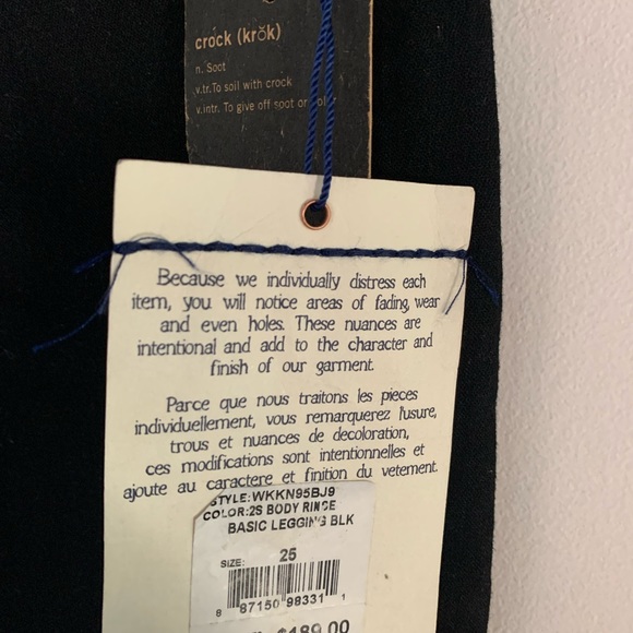 True Religion sz 25 Basic Black Skinny jeans NWT - Picture 4 of 8